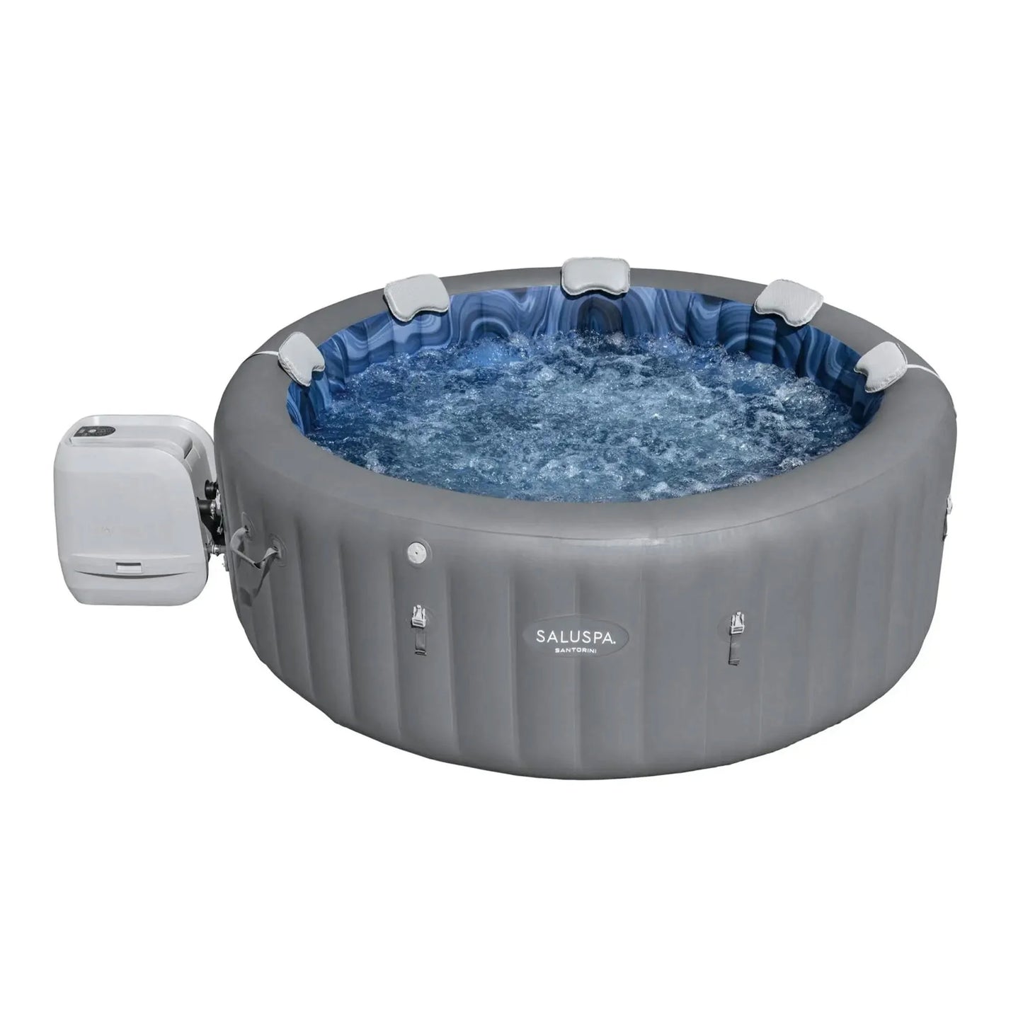 Saluspa Canopy with Santorini Inflatable Hot Tub W/ Pump #P09120