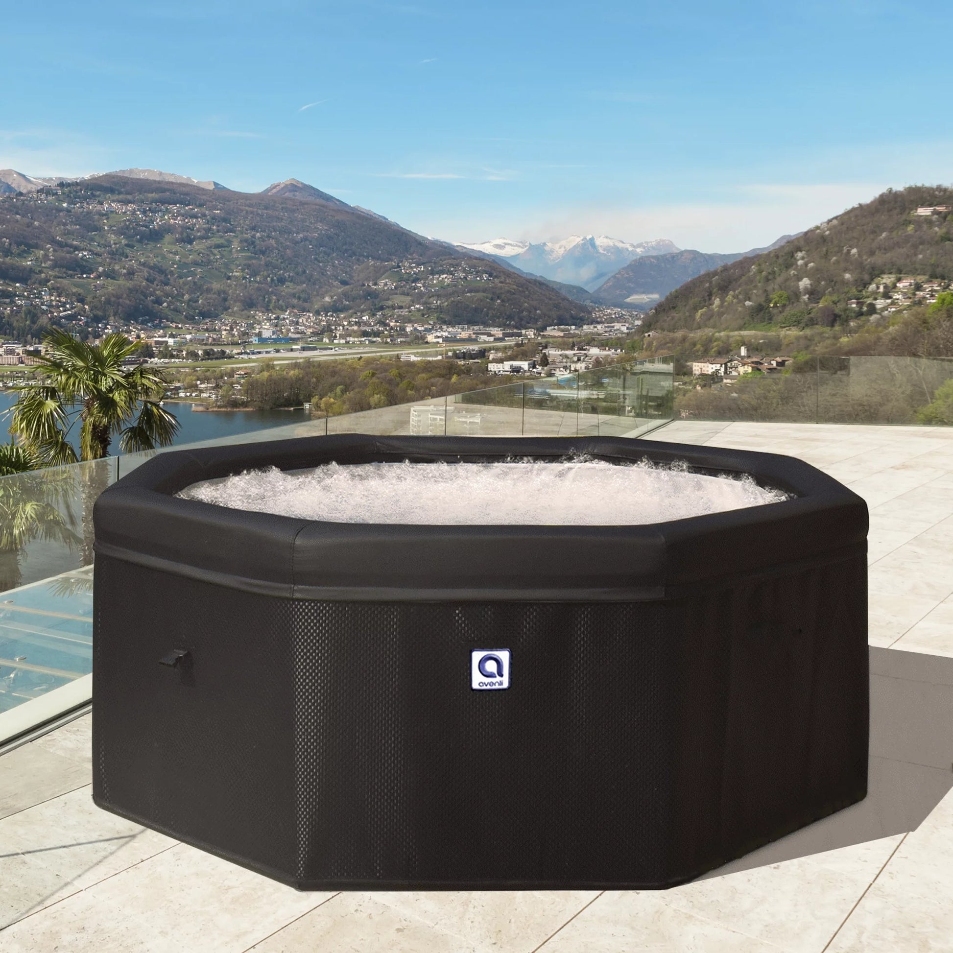 Avenli Aegean 6-Person Rigid Foam Wall Portable Hot Tub Spa