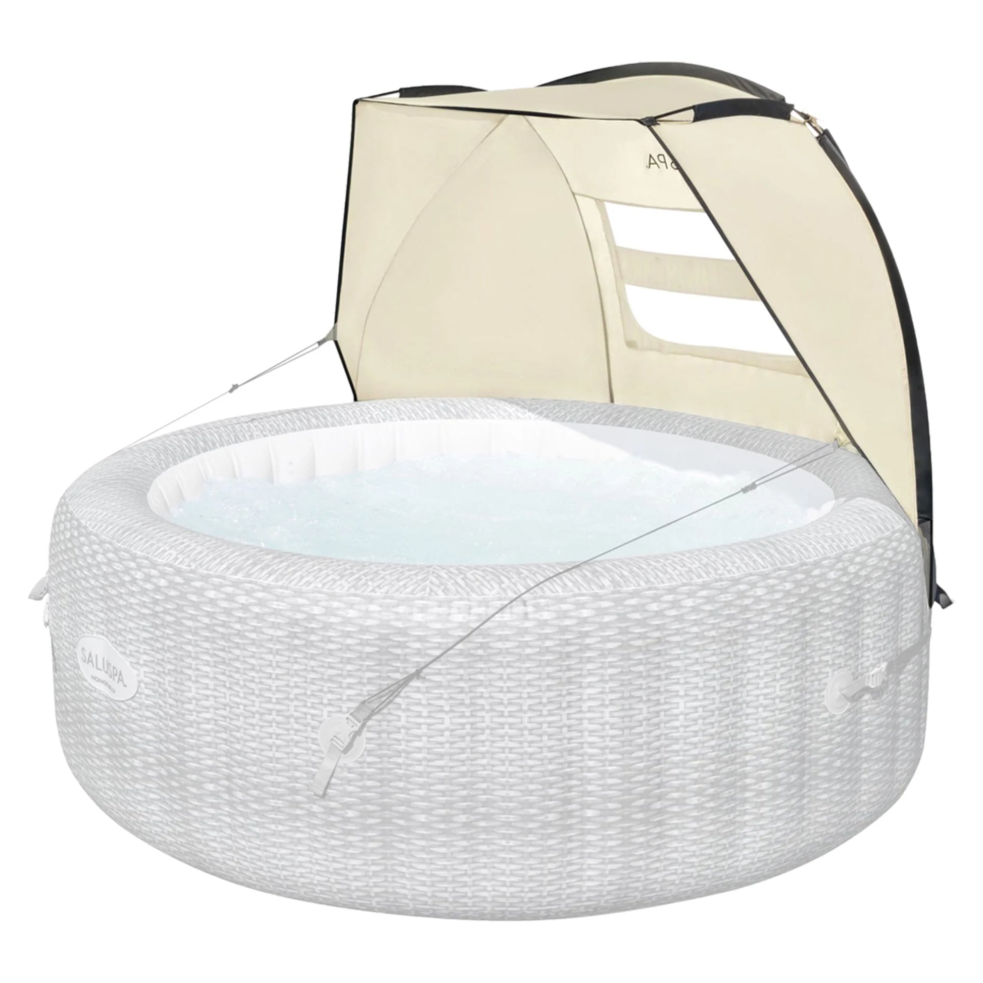 Saluspa Canopy with Santorini Inflatable Hot Tub W/ Pump #P09120