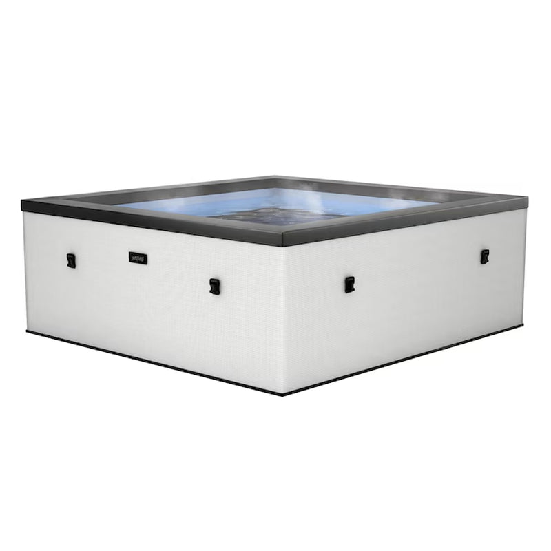 90 Jet 6 -Person Square Hot Tub (Cover Included)